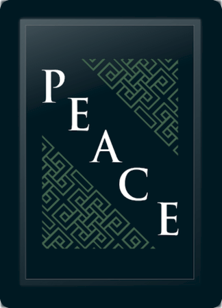 Peace Deco Diagonal Sage Logo Panel