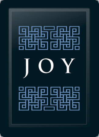 Joy Deco Horizontal Blue Logo Panel