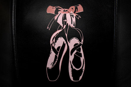 Silver Club Chair with Ballet Slippers Logo Panel