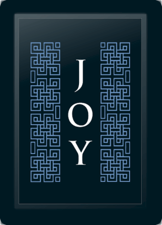 Joy Deco Vertical Blue Logo Panel