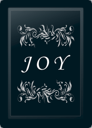 Joy Floral Horizontal Silver Logo Panel