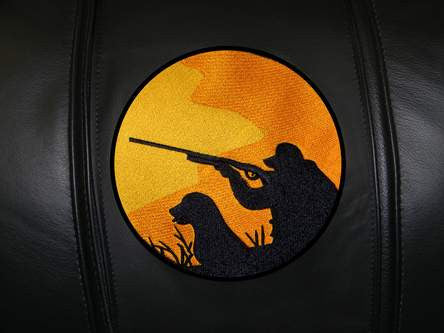 Hunter with Dog Logo Panel