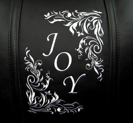 Joy Floral Diagonal Silver Logo Panel