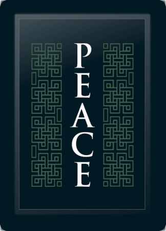 Peace Deco Vertical Sage Logo Panel