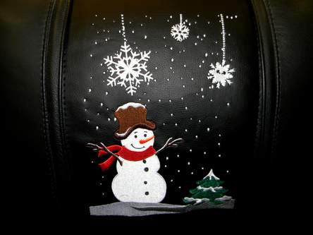 Silver Club Chair with Snowman Logo