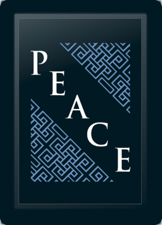Peace Deco Diagonal Blue Logo Panel