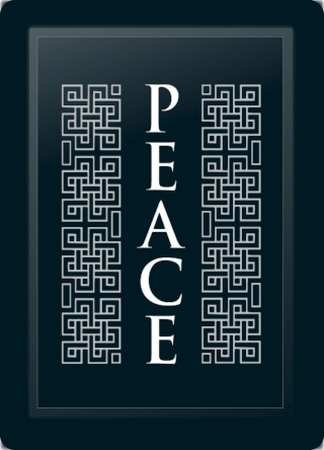 Peace Deco Vertical Silver Logo Panel