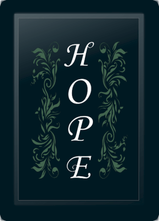 Hope Floral Vertical Sage Logo Panel
