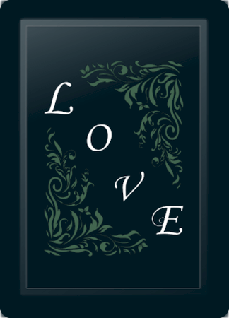 Love Floral Diagonal Sage Logo Panel