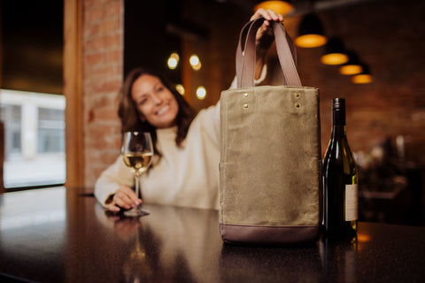 Insulated Wine Cooler Bag - Pittsburgh Steelers 2 Bottle Wine Tote With Divider Licensed - YinzerShop