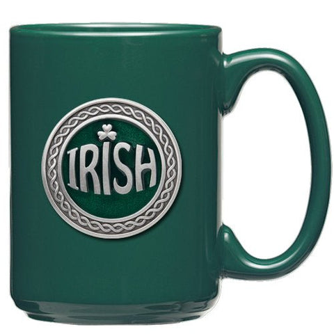 Irish Coffee Mug - Handcrafted Pewter Coffee Mug | Microwave Safe & Dishwasher Safe Cup Coffee Mug - YinzerShop