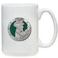 Irish Fighter Coffee Mug – Handcrafted Pewter Coffee Mug | Microwave Safe Cup Coffee Mug - YinzerShop