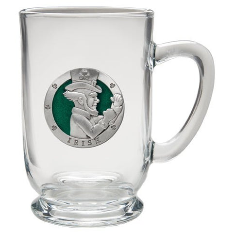 Irish Fighter Coffee Mug – Handcrafted Pewter Coffee Mug | Microwave Safe Cup Coffee Mug - YinzerShop