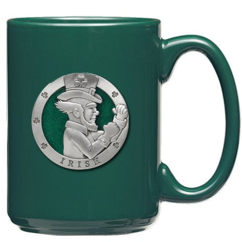 Irish Fighter Coffee Mug – Handcrafted Pewter Coffee Mug | Microwave Safe Cup Coffee Mug - YinzerShop