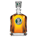 Irish Fighter Glass Decanter - 24 Ounce Pewter Decanter for Home Bar Accessories Decanter - YinzerShop