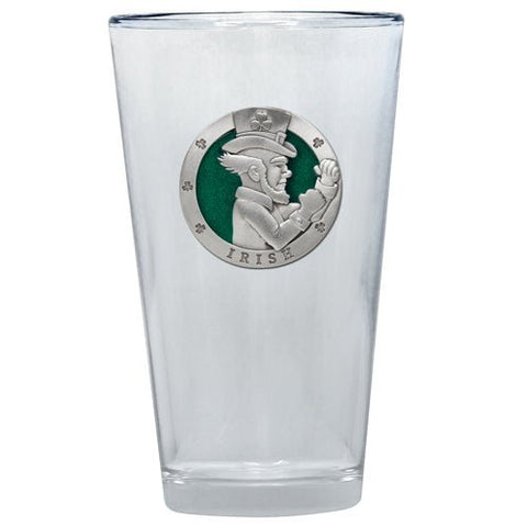 Irish Fighter Pint Glass – 16 Ounce Pint Glass With Fine Pewter Casting Pint Glass - YinzerShop