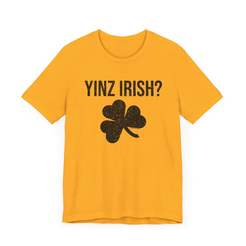 Irish Pittsburgher Yinz Irish Short Sleeve T-Shirt - Unisex bella+canvas 3001 T-Shirt - YinzerShop