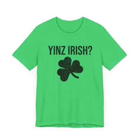 Irish Pittsburgher Yinz Irish Short Sleeve T-Shirt - Unisex bella+canvas 3001 T-Shirt - YinzerShop
