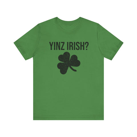 Irish Pittsburgher Yinz Irish Short Sleeve T-Shirt - Unisex bella+canvas 3001 T-Shirt - YinzerShop