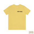 Iron Mike Webster Legends T-Shirt Graphic On Back Short Sleeve Tee T-Shirt Printify Yellow L 
