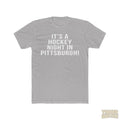 It's A Hockey Night - T-Shirt T-Shirt Printify Solid Light Grey S 