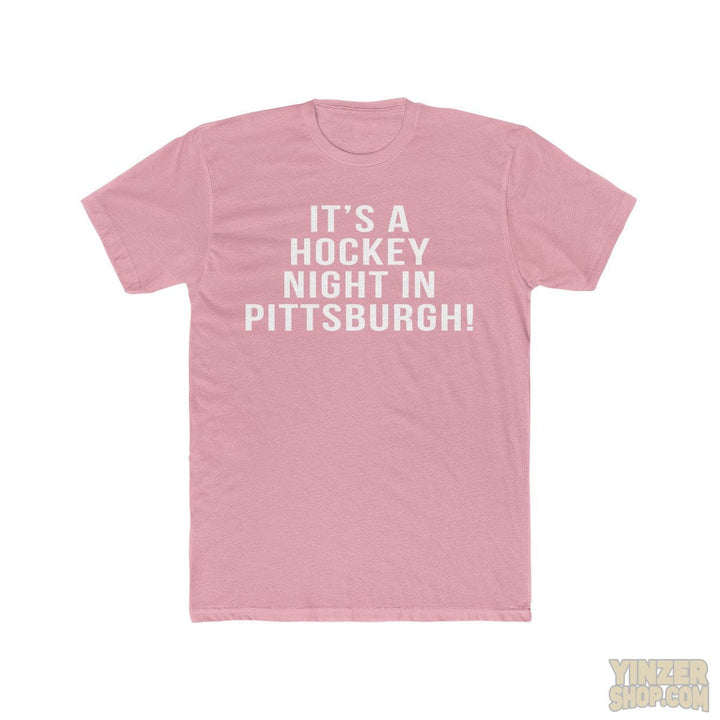 It's A Hockey Night - T-Shirt T-Shirt Printify Solid Light Pink L 