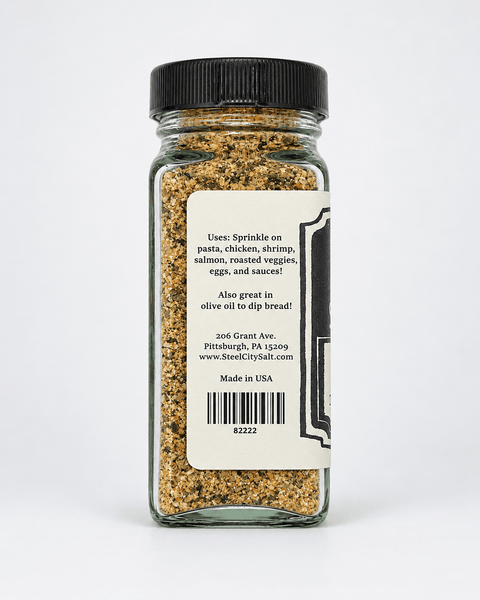Italian Salt Sprinkle | Pittsburgh’s Little Italy Gourmet Salt Blend with Garlic & Herbs - YinzerShop