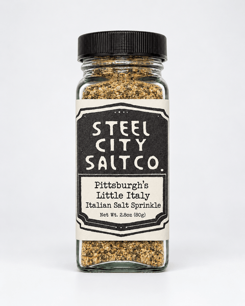 Italian Salt Sprinkle | Pittsburgh’s Little Italy Gourmet Salt Blend with Garlic & Herbs - YinzerShop