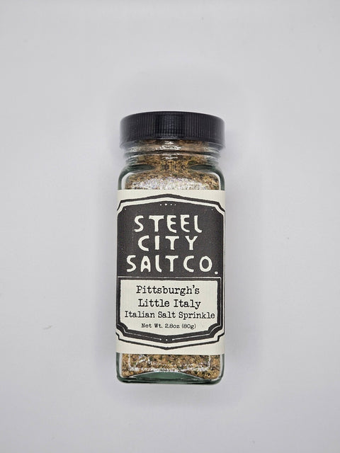 Italian Salt Sprinkle | Pittsburgh’s Little Italy Gourmet Salt Blend with Garlic & Herbs - YinzerShop