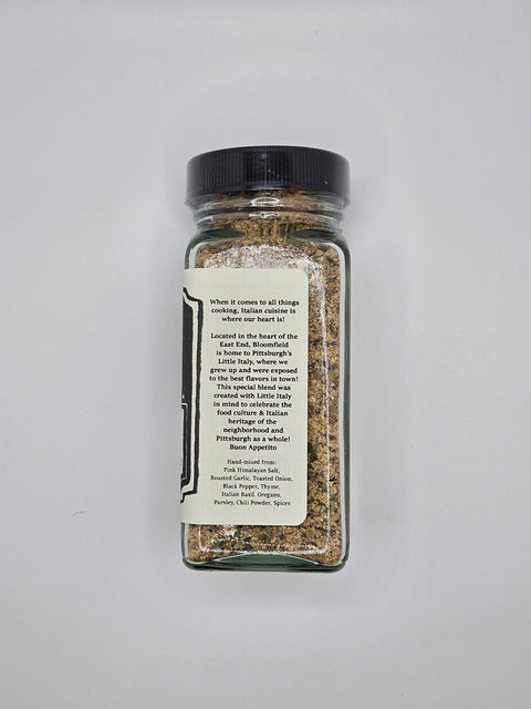 Italian Salt Sprinkle | Pittsburgh’s Little Italy Gourmet Salt Blend with Garlic & Herbs - YinzerShop