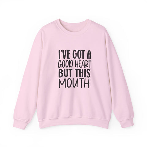I've Got a Good Heart (Pittsburgh Sarcasm Series) - Heavy Blend™ Crewneck Sweatshirt Sweatshirt - YinzerShop