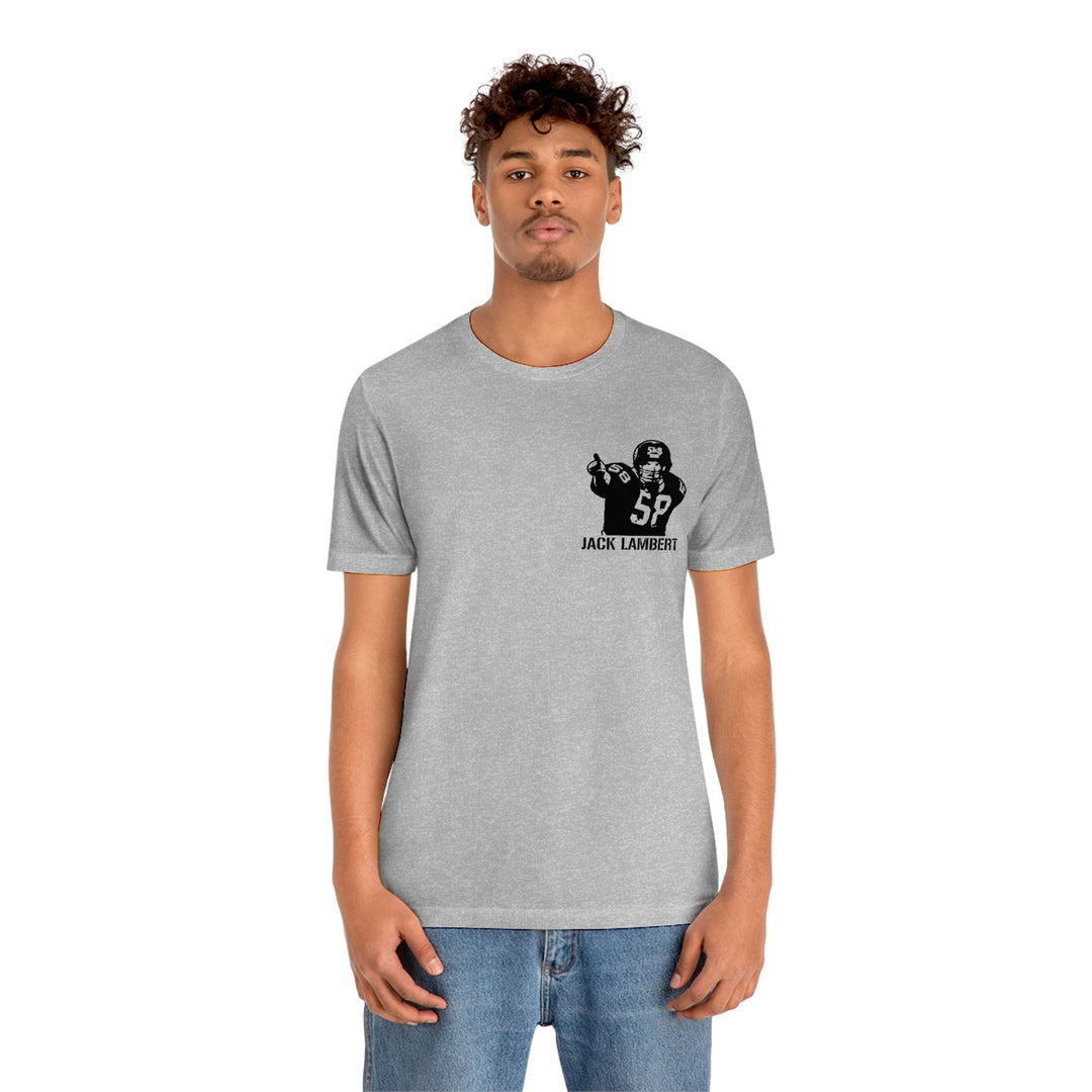 Jack Lambert Legend T-Shirt - Back-Printed Graphic Tee T-Shirt Printify   