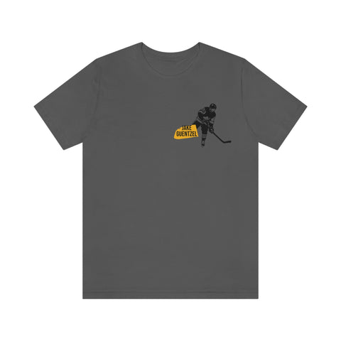 Jake Guentzel Pittsburgh Headliner Series T-Shirt - Back-Printed Graphic Tee T-Shirt Printify Asphalt S 