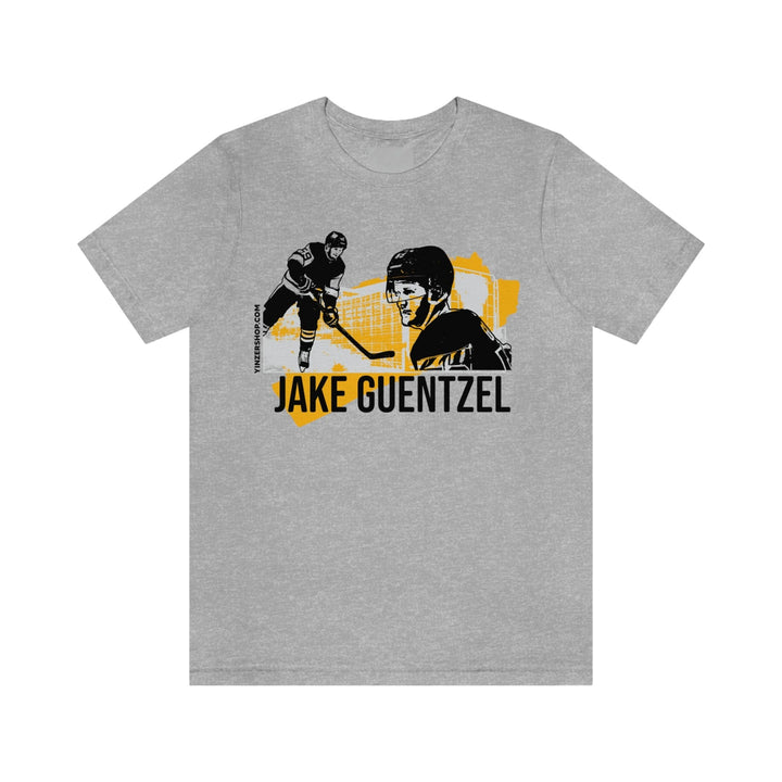 Jake Guentzel Pittsburgh Headliner Series T-Shirt Short Sleeve Tee T-Shirt Printify Athletic Heather S 