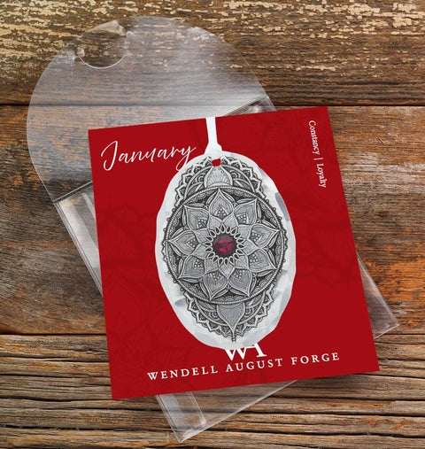 January Birthstone Ornament – Handcrafted Mandala Crystal Decoration Gift - YinzerShop