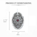 January Birthstone Ornament – Handcrafted Mandala Crystal Decoration Gift - YinzerShop