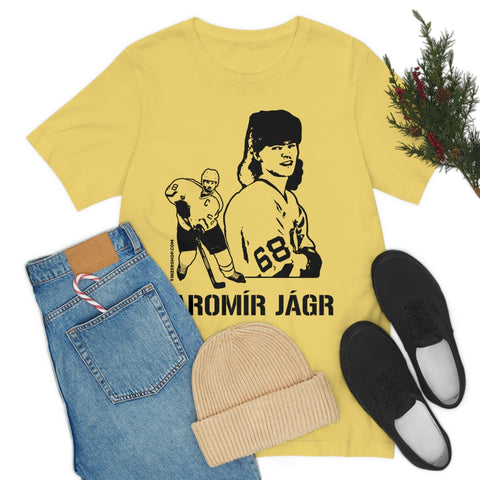 Jaromír Jágr Legend T-Shirt Short Sleeve Tee T-Shirt Printify   