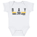 Jason Bay Pittsburgh Font Baby Bodysuit – Soft Cotton Fabric, Digital Print Onesie Kids Baby Onesie - YinzerShop