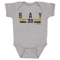 Jason Bay Pittsburgh Font Baby Bodysuit – Soft Cotton Fabric, Digital Print Onesie Kids Baby Onesie - YinzerShop