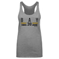 Jason Bay Pittsburgh Font Slim Fit Tri Color Tank Top – Lightweight, Machine Washable Tee Women's Tank Top - YinzerShop