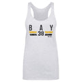 Jason Bay Pittsburgh Font Slim Fit Tri Color Tank Top – Lightweight, Machine Washable Tee Women's Tank Top - YinzerShop