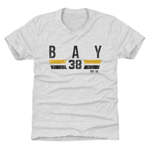 Jason Bay Pittsburgh Shirt - Kids Crewneck Tee | Lightweight Cotton Polyester Blend Kids T-Shirt - YinzerShop