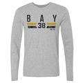 Jason Bay Pittsburgh Shirt - Lightweight Long Sleeve Tee | Cotton Crewneck Casual Men's Long Sleeve T-Shirt - YinzerShop