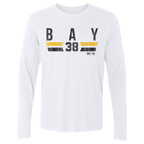 Jason Bay Pittsburgh Shirt - Lightweight Long Sleeve Tee | Cotton Crewneck Casual Men's Long Sleeve T-Shirt - YinzerShop