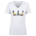 Jason Bay T-Shirt – Pittsburgh V-Neck Tee | Lightweight Cotton Short Sleeve Women's V-Neck T-Shirt - YinzerShop