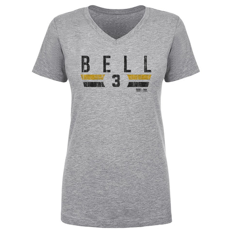 Jay Bell Pittsburgh Shirt - Lightweight V-Neck Tee With Digitally Printed Urban Style Design Women's V-Neck T-Shirt - YinzerShop