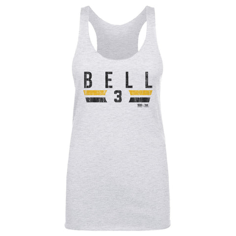 Jay Bell Pittsburgh Tank - Slim Fit Lightweight Tri Color Polyester Cotton Blend Top Women's Tank Top - YinzerShop