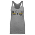 Jay Bell Pittsburgh Tank - Slim Fit Lightweight Tri Color Polyester Cotton Blend Top Women's Tank Top - YinzerShop