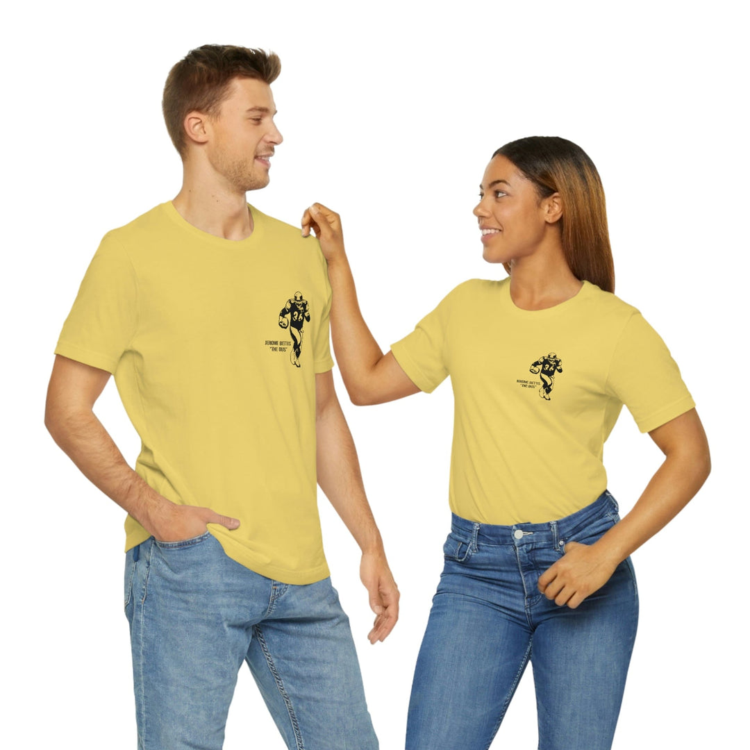 Jerome Bettis Legend T-Shirt - Back-Printed Graphic Tee T-Shirt Printify   