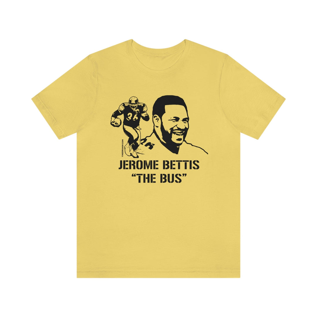 Vintage Pittsburgh Steelers Jerome Bettis Taking the Bus Home T-Shirt Sz M